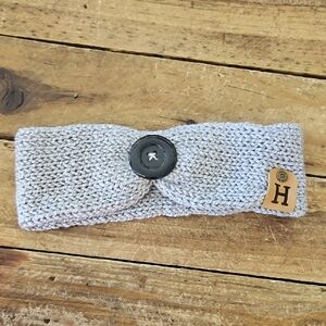 Gray Knitted Ear Warmer